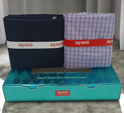 Raymond Cotton Blend Solid Shirt & Trouser Fabric