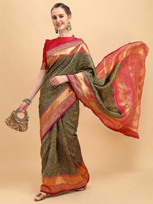 PITHAVADIWALA Jacquard Self Design Blouse Material