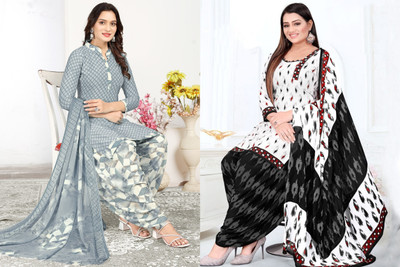 laxmi creation Crepe Printed Salwar Suit Material