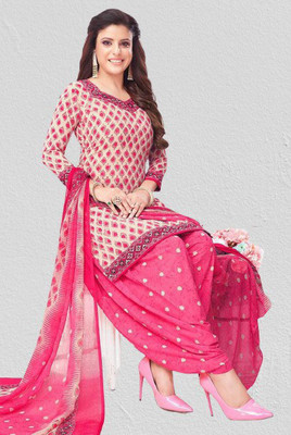 KURTAKULTURE Crepe Printed Salwar Suit Material