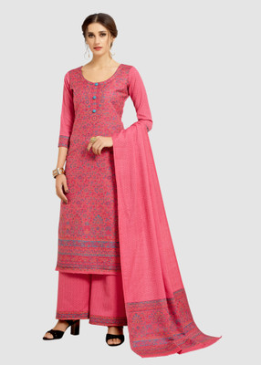 Afsa Acrylic Blend Self Design Kurta & Palazzo Material