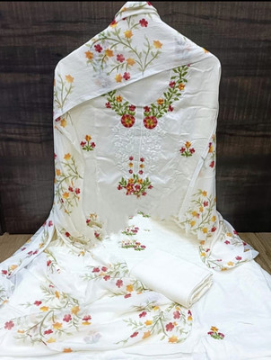 Vijaycreation Pure Cotton Embroidered Salwar Suit Material