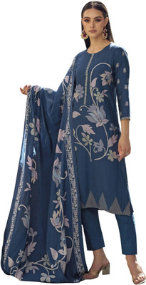 DRAVINAM Trends Wool Printed Salwar Suit Material