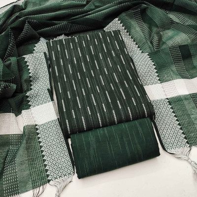 RUDRAA FAB Cotton Blend Self Design Salwar Suit Material
