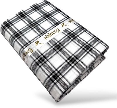RSIHTEY Cotton Blend Checkered Shirt Fabric