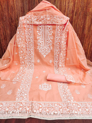 Jaipur Kurti Cotton Blend Floral Print Salwar Suit Material