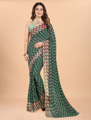 Sutranga Designers Georgette Embellished Multipurpose Running Fabric
