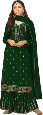 AVITAATEX Georgette Embroidered Kurta & Palazzo Material