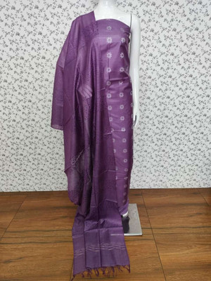 Aamir Fashion Textile Cotton Silk Self Design, Striped Kurta & Churidar Material