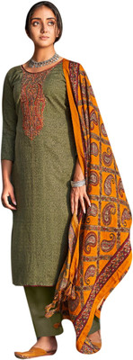 Rosaniya Wool Embroidered Salwar Suit Material