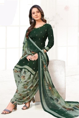 Surat Honeyfashion Crepe Printed Salwar Suit Material