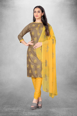 HouseOfCommon Cotton Blend Printed Salwar Suit Material