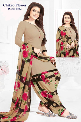 S kay silk mills Crepe Printed Salwar Suit Material
