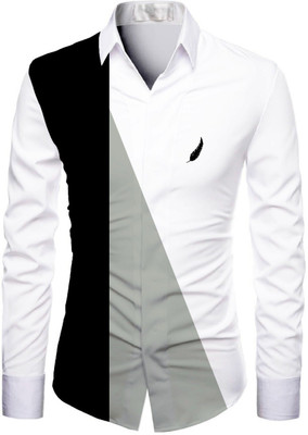 Amaniexport Cotton Blend Self Design Shirt Fabric