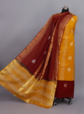 SatSpirited Pure Cotton Printed Salwar Suit Material