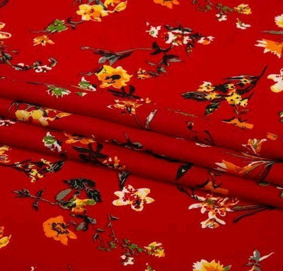 JESVI Crepe Printed Kurta Fabric