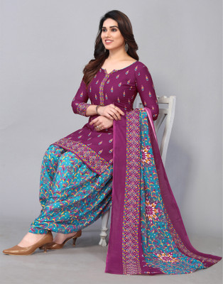 Samah Cotton Blend Printed Salwar Suit Material