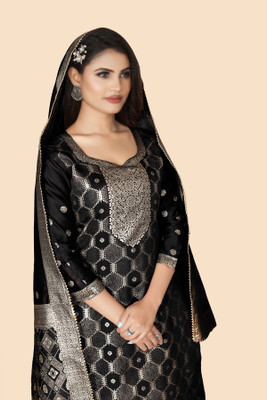 SHREE HARI FAB Art Silk Printed Kurta & Palazzo Material