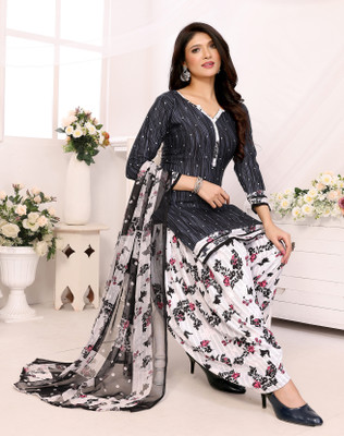 YASHIKA Crepe Printed Salwar Suit Material