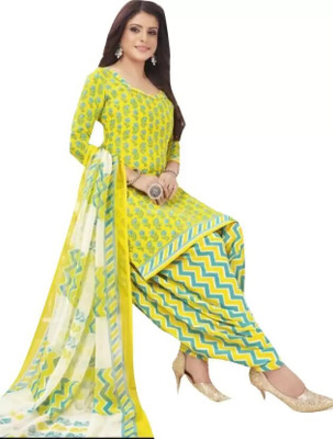KUMBHARI Cotton Blend Solid, Printed, Self Design Salwar Suit Material
