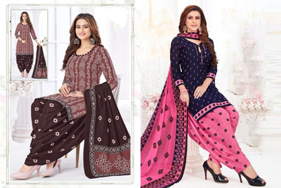 SEWDHAGA Crepe Printed Salwar Suit Material