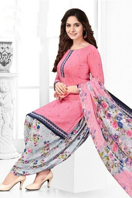 ALSHOP Crepe Printed Salwar Suit Material