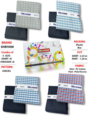 Shriyam Polycotton Solid Shirt & Trouser Fabric