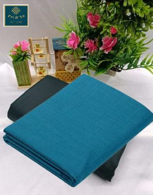 Pri & Su CottLinns Lycra Blend Solid Shirt & Trouser Fabric