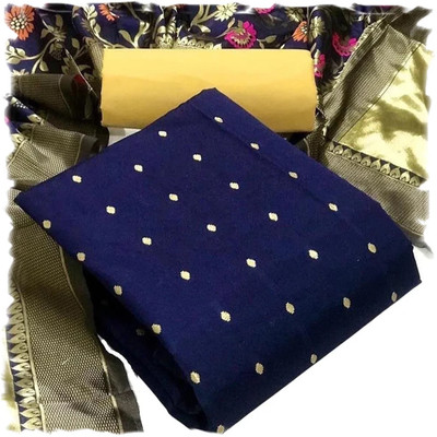 StyleDeal Cotton Silk Embroidered Salwar Suit Material
