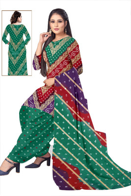 Stree Cotton Blend Printed Salwar Suit Material