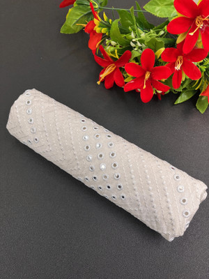 JAKSH FASHION Satin Embroidered Blouse Material