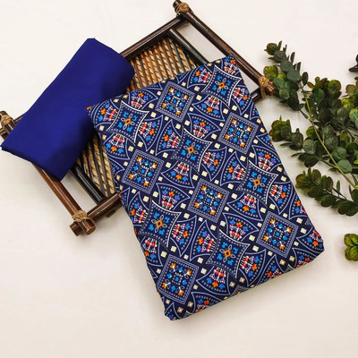 jungle herbs Cotton Blend Geometric Print Kurta & Churidar Material