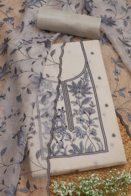 soch Cotton Silk Embroidered Salwar Suit Material