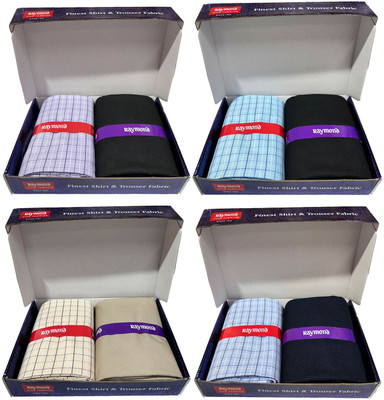 Raymond Cotton Blend Checkered Shirt & Trouser Fabric