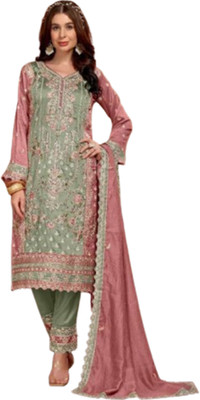 Gangotri Chiffon Embroidered Salwar Suit Material