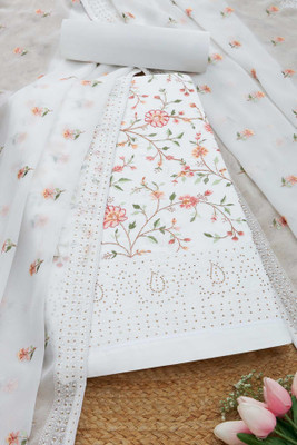 soch Crepe Floral Print Salwar Suit Material