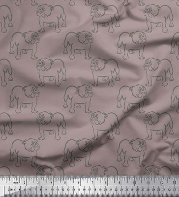 Soimoi Pure Cotton Animal Print Multi-purpose Fabric