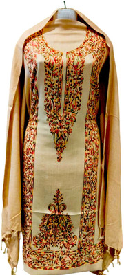REET MAHAL Wool Embroidered Salwar Suit Material