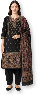 Rosaniya Wool Printed Salwar Suit Material
