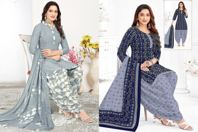 SEWDHAGA Crepe Printed Salwar Suit Material