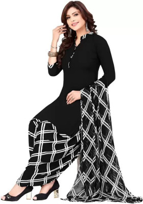KUMBHARI Cotton Blend Solid, Printed, Self Design Salwar Suit Material