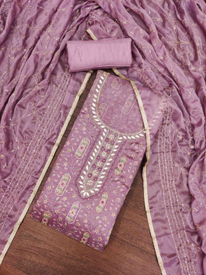 Divastri Organza Embellished Salwar Suit Material