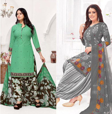 SEWDHAGA Crepe Self Design Salwar Suit Material