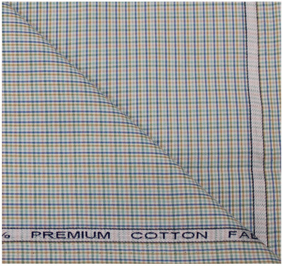 Raymond Pure Cotton Checkered Shirt Fabric