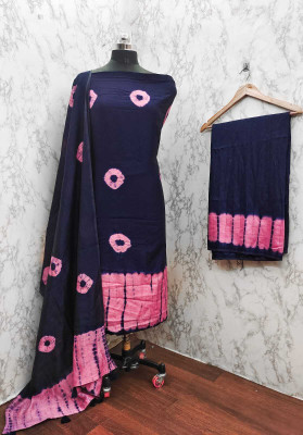 DUTT TEXTILE Chanderi Self Design Salwar Suit Material