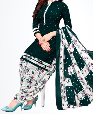 KurtiKo Crepe Printed Salwar Suit Material