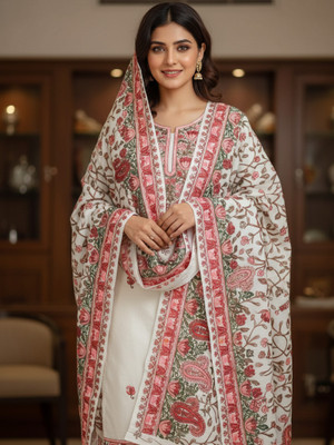 REET MAHAL Wool Embroidered Salwar Suit Material