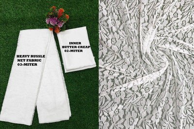 Lakshya Fashion Mart Net/Lace Printed Kurta Fabric