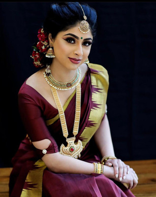 Banarasi Pure Silk Self Design Blouse Material