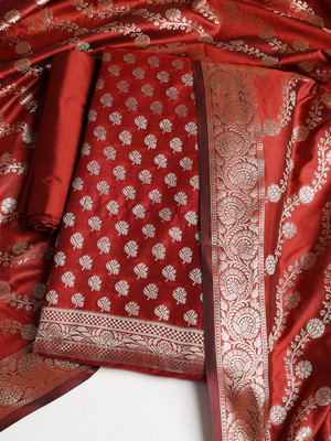 Meena Bazaar Chanderi Printed Salwar Suit Material